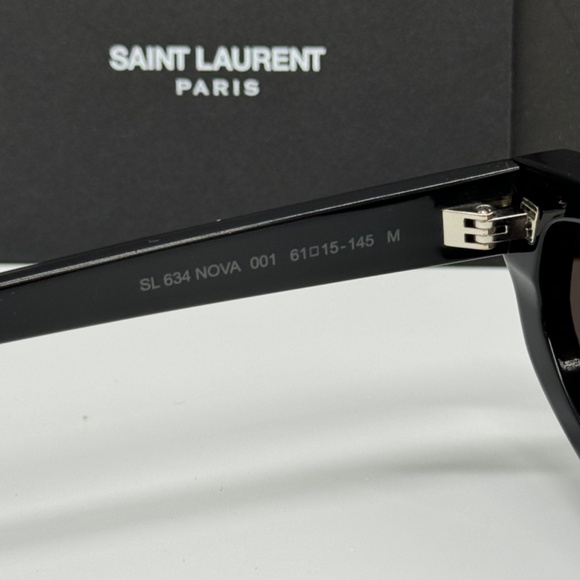 NEW SL 634 NOVA 001 SAINT LAURENT BLACK SL634 001 WOMEN SUNGLASSES SAINT LAURENT - Picture 12 of 13